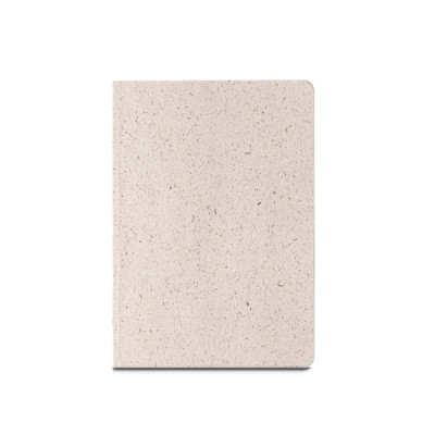 ORGANIC SEMI-RIGID. A5 notepad with semi-rigid cover made from organic elephant matter (80)